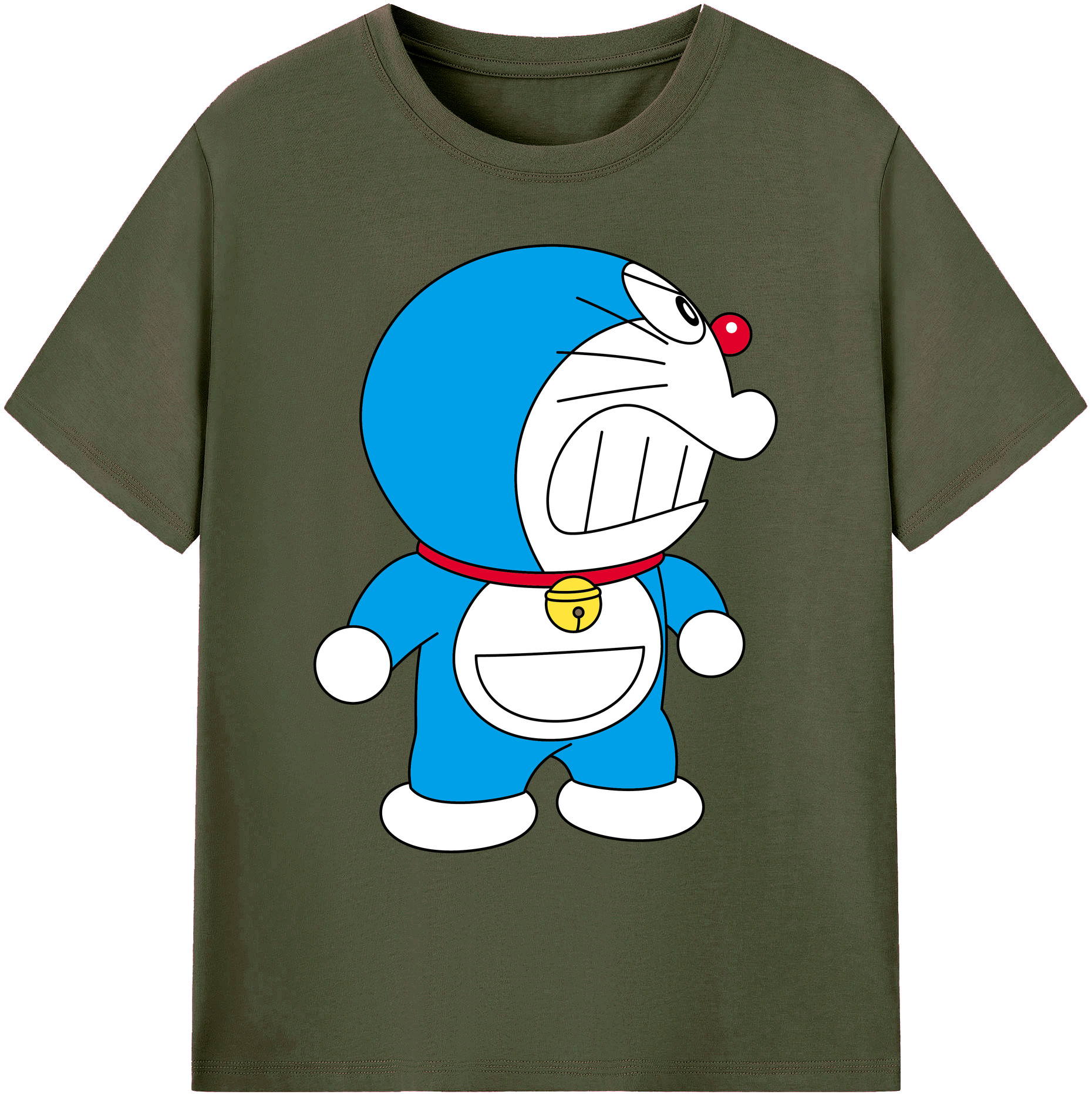 （画像用） ドラえもん Doraemon 綿100％ メンズ半袖Tシャツ｜肌触りやわらか＆通気性